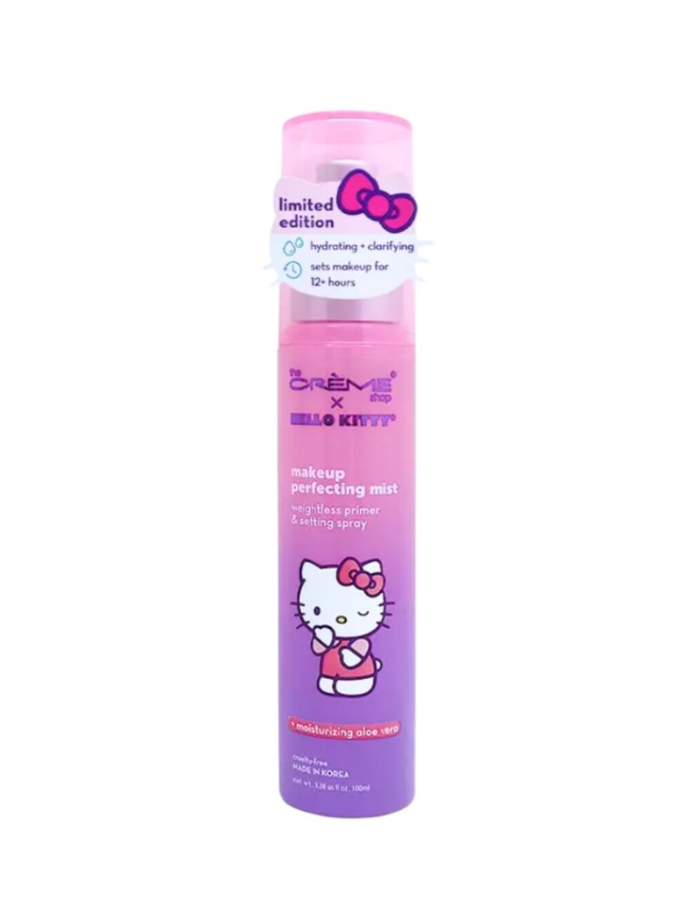 The Crème Shop x Hello Kitty Makeup Setting Spray – Hydrating Face Mist K-Beauty